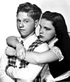 Mickey Rooney and Judy Garland, 1938