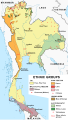 Thailand ethnic map