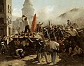 Paris, June 1848 (H. Vernet: Barricade in the rue Soufflot) - June Days Uprising