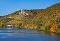 Neckarzimmern - Burg Hornberg - Ansicht aus SSO vom Haßmersheimer Steg (2)