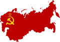 Flag-map of the Soviet Union (1922-1939)