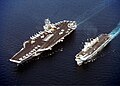 USS John C. Stennis (CVN-74) and HMS Illustrious (R 06) in 1998