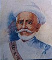 Sardar Bhakti Thapa Panwar, a Hindu Chhatriya military officer wearing white turban before 1814