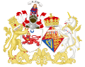 Combined married coat of arms of Princess Alexandra and Sir Angus Ogilvy