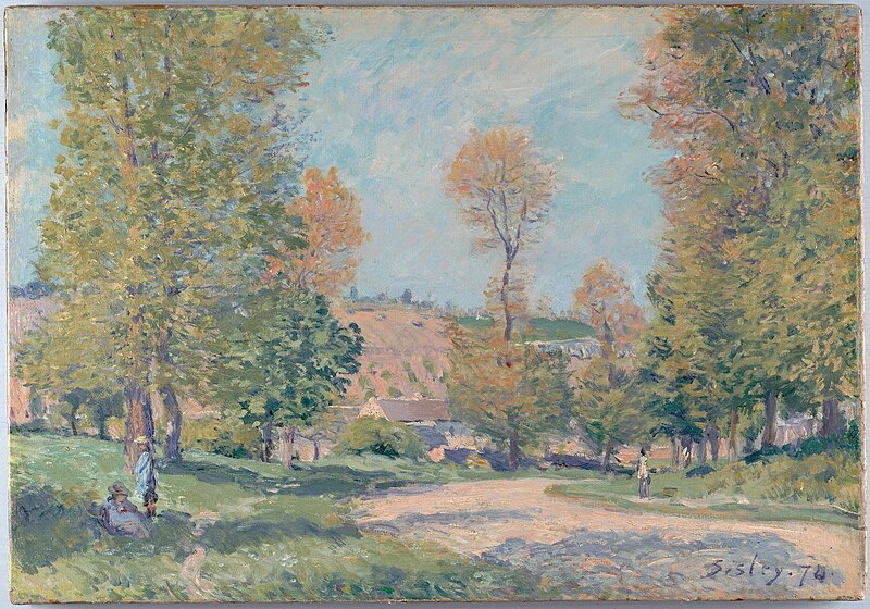 File:The Road to Louveciennes (La route de Louveciennes) 1874 by Alfred Sisley.jpg