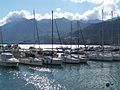 The molo (wharf) Manfredi in the port of Salerno