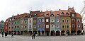 The houses in the Old Market Square in Poznań