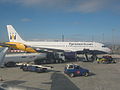 Airbus A320-200 G-OZBK At Gate at Gibraltar Airport