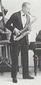 Rudy Wiedoeft in 1919, playing a Buescher C melody saxophone