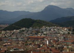 Montolivet volcano in Olot (Catalonia).