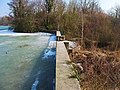 oberer Vogelstangsee - zugefrohren - Damm