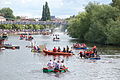 Raft racing on the Dee