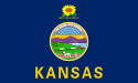 Flag of Kansas, USA