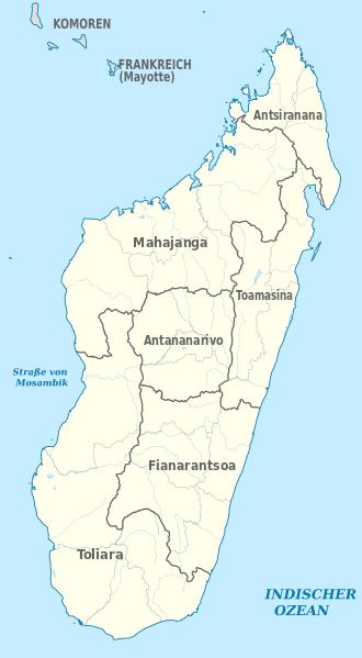 File:Madagascar, administrative divisions (old provinces) - de - monochrome.svg