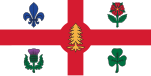 Flag of Montreal, Quebec, Canada