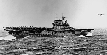 US Aircraft Carrier USS Hornet (CV-8) during Doolittle Raid