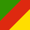 Flag of Riograndense Republic (independent 1836–1845, similar to the flag of Brazilian state of Rio Grande do Sul)
