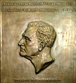 Plaque of Franklin D. Roosevelt for the dime.