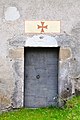 English: Number 1: Entrance to the chapel on the "Brandlhof" Deutsch: Nummer 1: Eingang zur Kapelle am „Brandlhof“