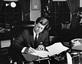 October 23, 1962: President Kennedy signs Proclamation 3504, authorizing the naval quarantine of Cuba.