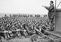 Major-General Richard Gale, GOC 6th Airborne Division, addresses his men, 4 - 5 June 1944