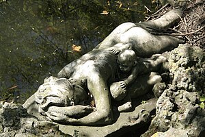 The nymph and the children of Pan - Waux-hall Park of Mons, Belgium.