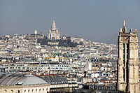 Montmartre from Notre-Dame de Paris