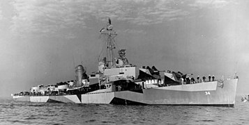 USS Aaron Ward (DM-34), 1944-1946