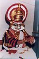 Guru Mani Madhava Chakyar in one of his most celebrated role, as Ravana, at the age of 89, at Tripunithura. It was one of his last public Koodiyattam performance