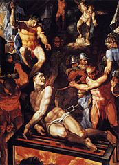 El martirio de San Lorenzo, de Pellegrino Tibaldi. 1592.
