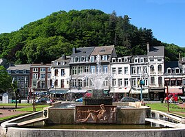 Spa , the fountain of the casiino gardens.