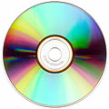 CD-R disc, bottom side, with interference colours