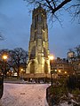 Saint-Jacques Tower on winter night