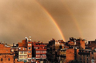 Double rainbow over Kathmandu