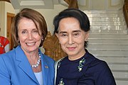 With Aung San Suu Kyi (1 April 2015)