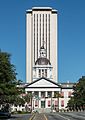 A view of both the historic and the current Florida State Capitols