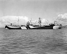 USS Abatan (AW-4) off the Mare Island Navy Yard, 18 February 1945