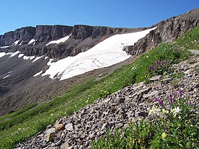 Schoolroom Glacier in Grand Teton National Park