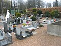 Le cimetière animalier de Liège. Dans le fond, la parcelle réservée aux chevaux