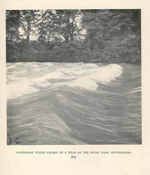 File:FMIB 38025 Stationary Waves Caused by a Weir on the River Aare, Switzerland.jpeg