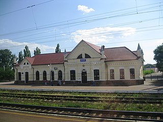 Railway station in Malyn