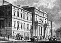 The east façade of the Old College, before the dome was added in 1887