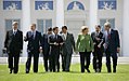 Attending the G8 summit on 7 June 2007 at Heiligendamm (Germany). Seen with other G8 leaders.