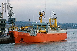 Cable ship Iris at Dock Head, Southampton