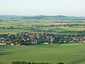 Warburger Börde (Daseburg, Rösebeck, Körbecke) von der Ruine Burg Desenberg aus gesehen