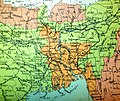 State map of East Pakistan, 1950