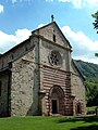 Old abbey in village Bélapátfalva at the foot of the Bükk Mountains