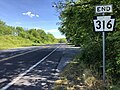 File:2020-06-01 16 53 00 View south at the south end of Pennsylvania Route 316 and the north end of Maryland Route 60 (Wayne Highway-Leitersburg Pike) entering Rocky Forge, Washington County, Maryland from Washington Township, Franklin County, Pennsylvania.jpg