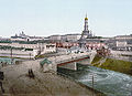 A 19th-century view with the Assumption Cathedral belltower dominating the skyline