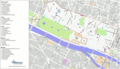 Annotated map of the 1st arrondissement of Paris generated for a guide to travel of Wikitravel from OpenStreetMap data.